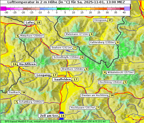 Temperatur, 1. 11. 2025
