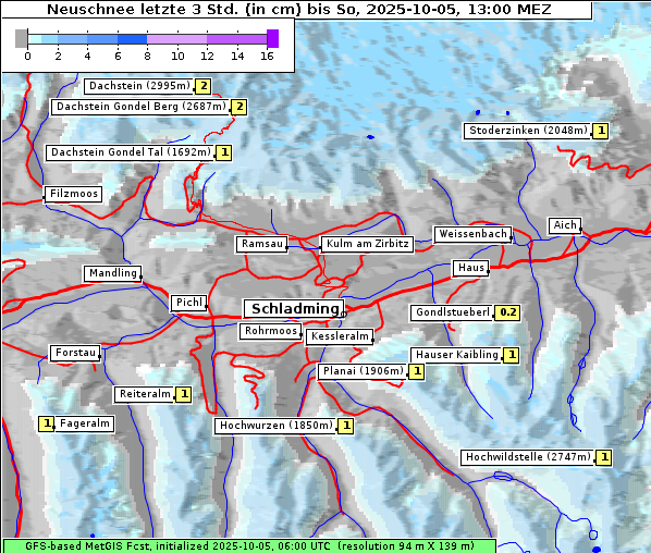 Neuschnee, 5. 10. 2025