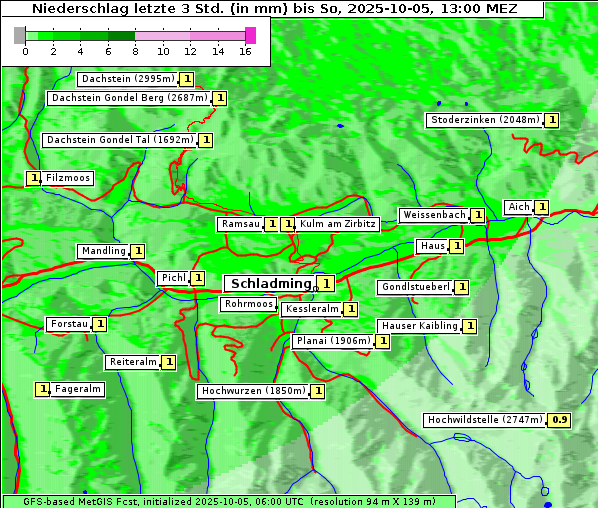 Niederschlag, 5. 10. 2025