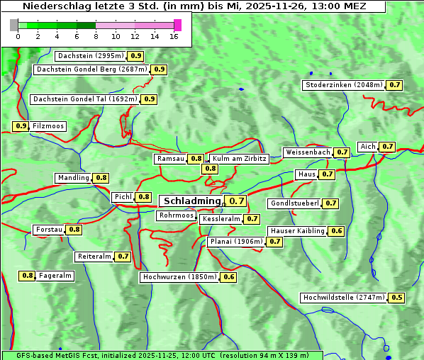 Niederschlag, 26. 11. 2025