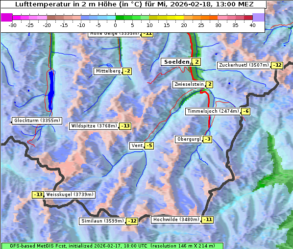 Temperatur, 18. 2. 2026