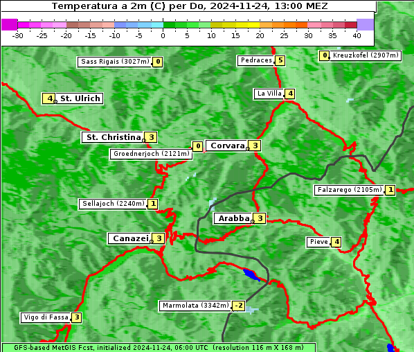 Temperatur, 24. 11. 2024