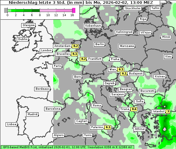 Niederschlag, 2. 2. 2026
