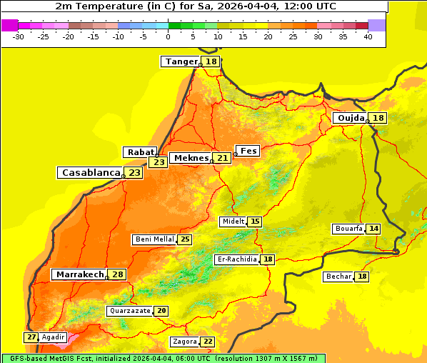 Temperatur, 4. 4. 2026