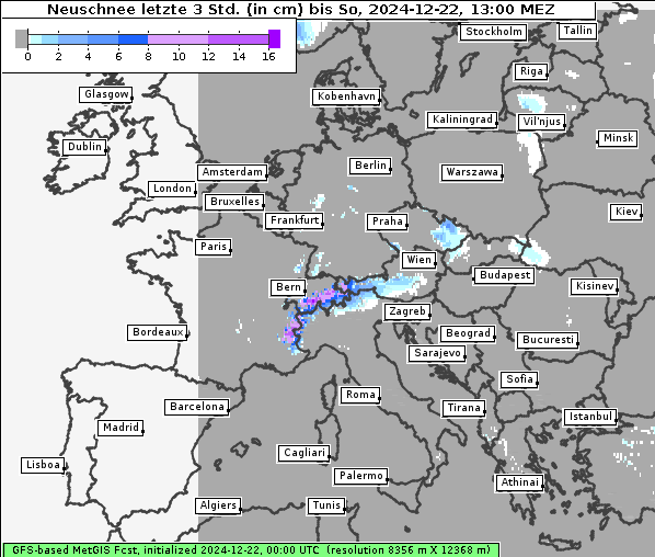 Neuschnee, 22. 12. 2024