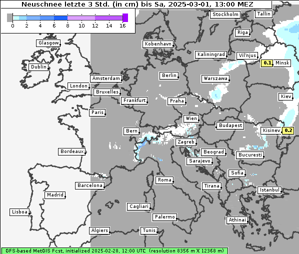 Neuschnee, 1. 3. 2025