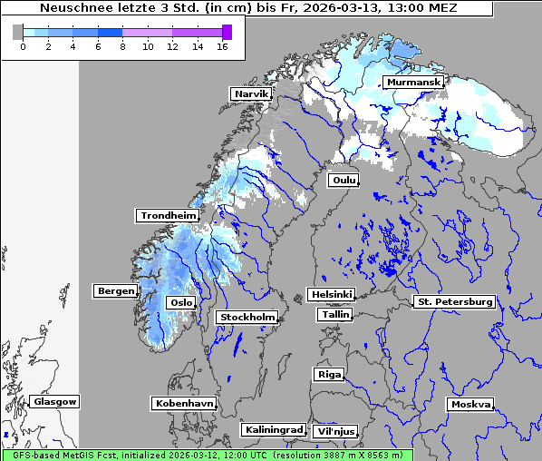 Neuschnee, 13. 3. 2026