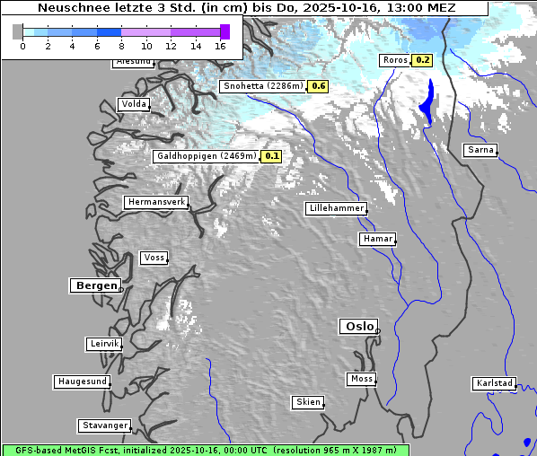 Neuschnee, 16. 10. 2025