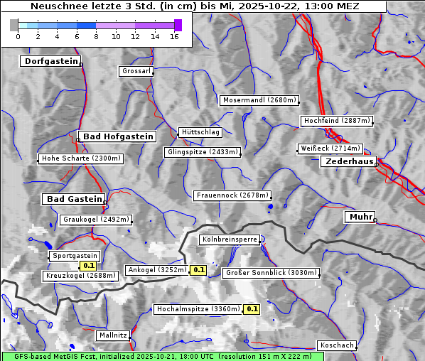 Neuschnee, 22. 10. 2025
