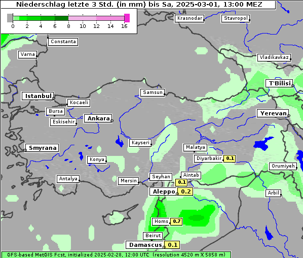 Niederschlag, 1. 3. 2025