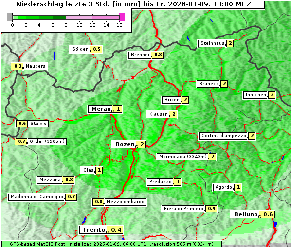 Niederschlag, 9. 1. 2026