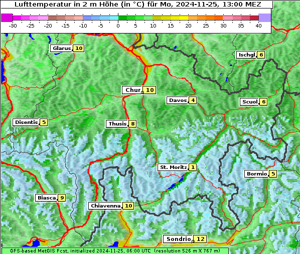 Temperatur, 25. 11. 2024