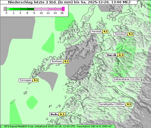 Niederschlag, 20. 12. 2025