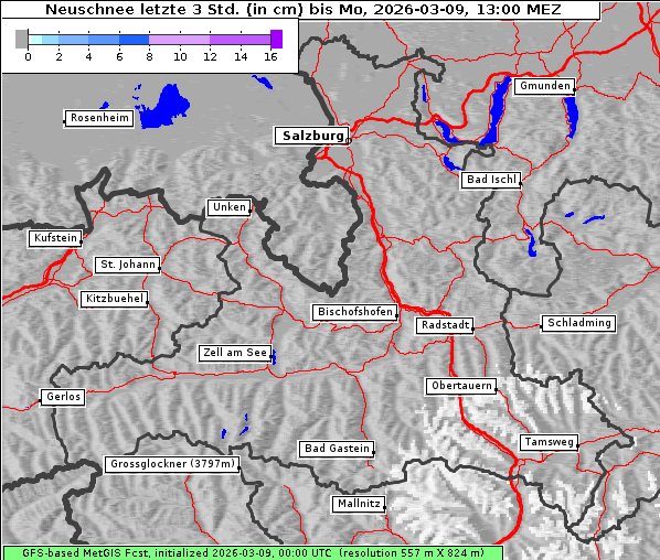Neuschnee, 9. 3. 2026