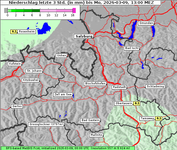 Niederschlag, 9. 3. 2026
