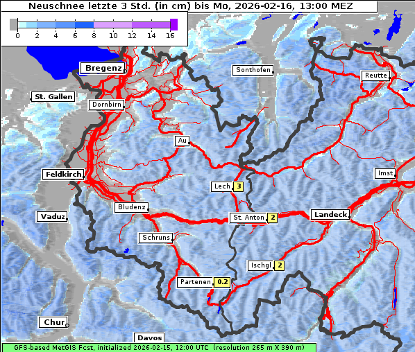 Neuschnee, 16. 2. 2026