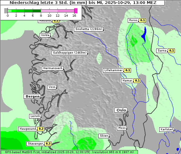 Niederschlag, 29. 10. 2025
