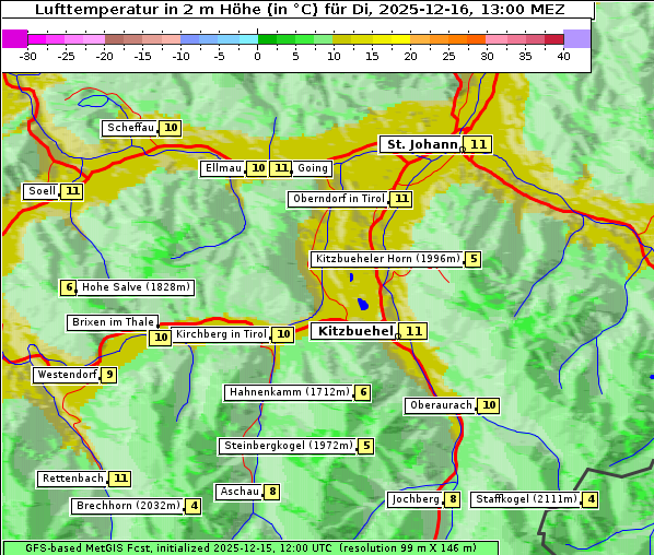 Temperatur, 16. 12. 2025