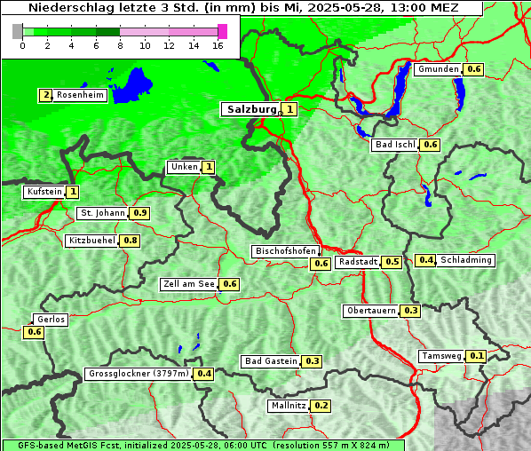Niederschlag, 28. 5. 2025