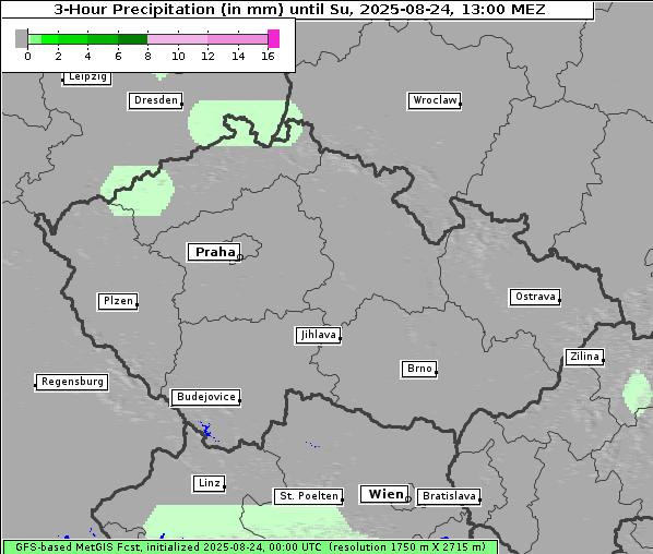 Niederschlag, 24. 8. 2025