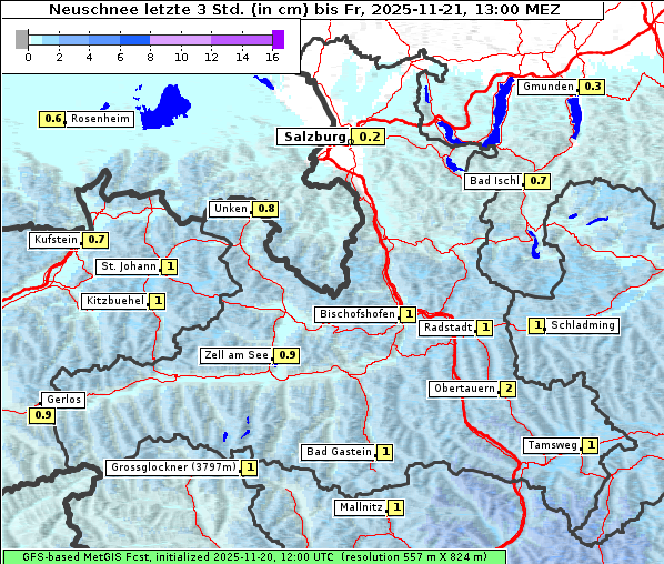 Neuschnee, 21. 11. 2025