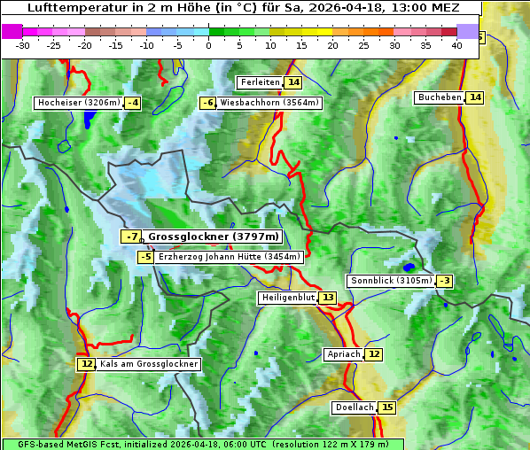 Temperatur, 18. 4. 2026