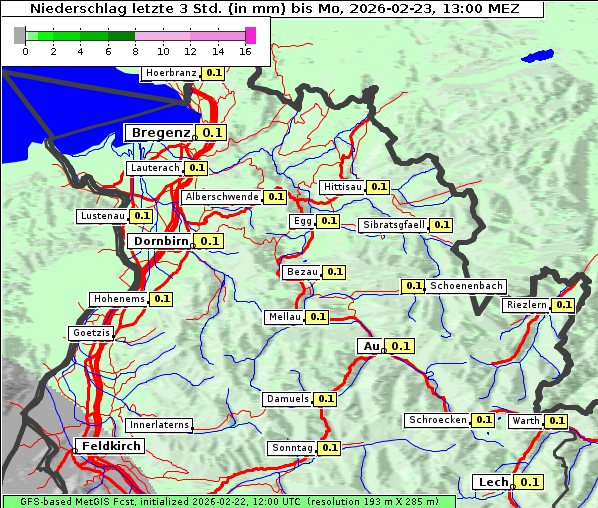 Niederschlag, 23. 2. 2026