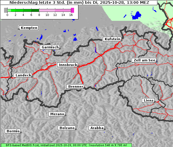 Niederschlag, 28. 10. 2025