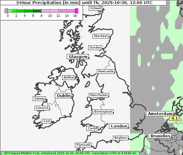 Niederschlag, 30. 10. 2025