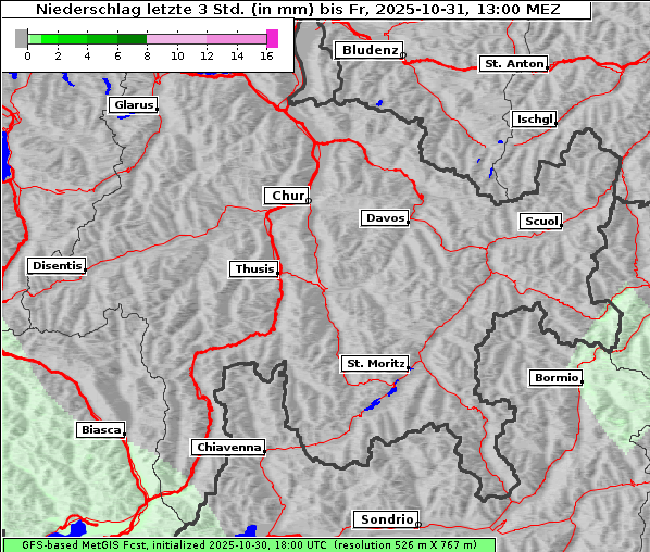 Niederschlag, 31. 10. 2025