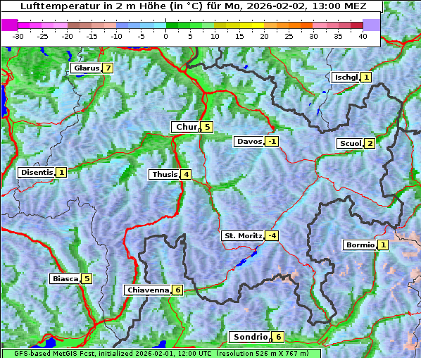 Temperatur, 2. 2. 2026
