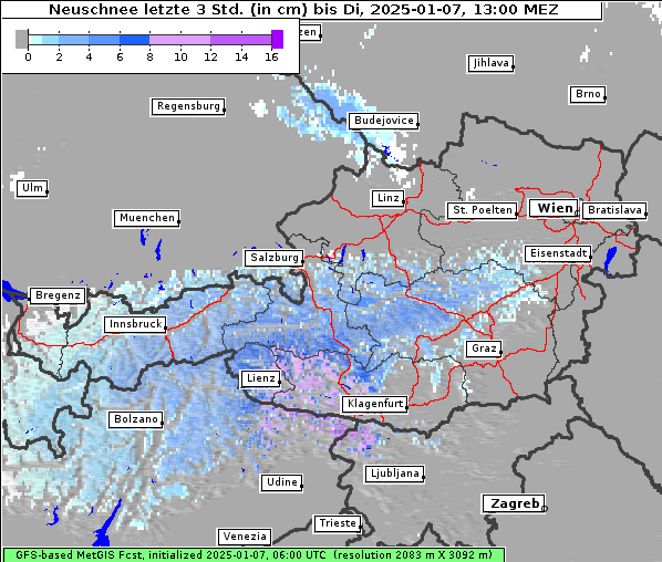 Neuschnee, 7. 1. 2025