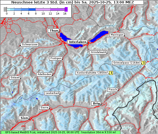 Neuschnee, 25. 10. 2025