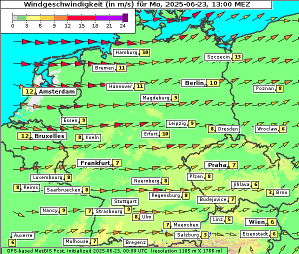 Wind, 23. 6. 2025