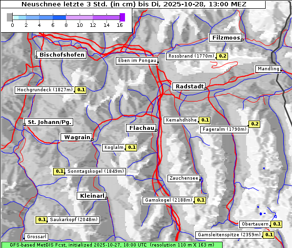 Neuschnee, 28. 10. 2025