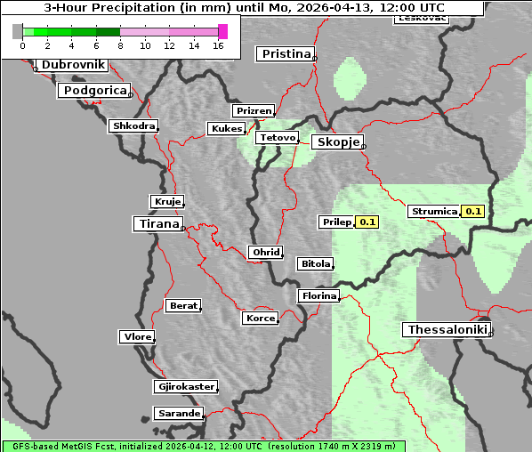 Niederschlag, 13. 4. 2026