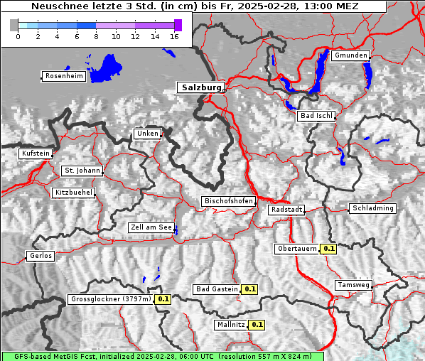 Neuschnee, 28. 2. 2025