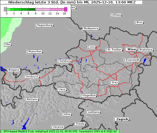 Niederschlag, 10. 12. 2025