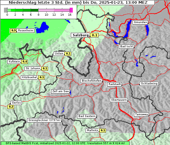 Niederschlag, 23. 1. 2025