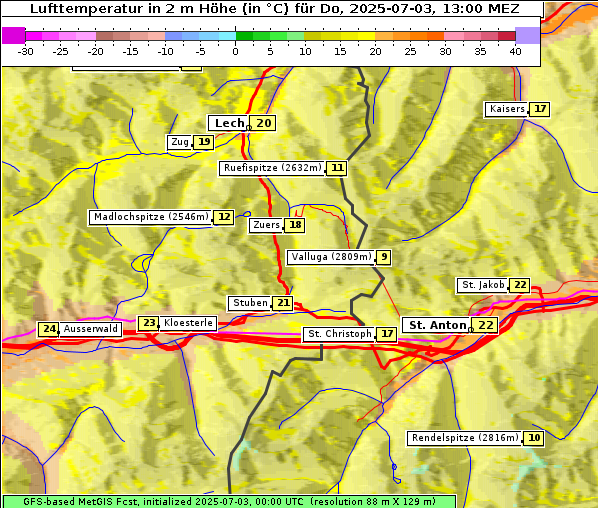 Temperatur, 3. 7. 2025