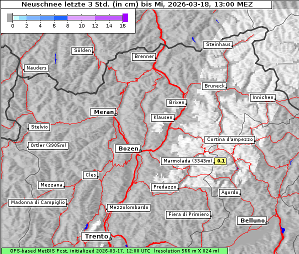 Neuschnee, 18. 3. 2026