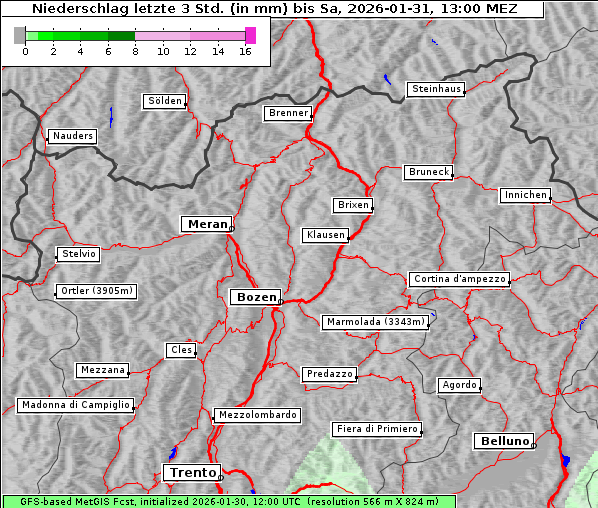 Niederschlag, 31. 1. 2026