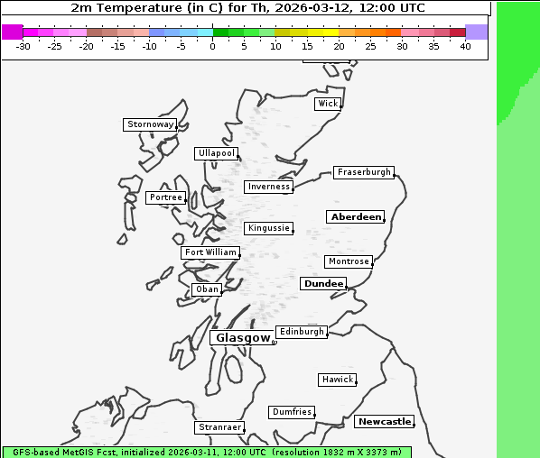 Temperatur, 12. 3. 2026