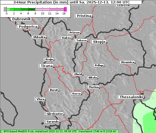 Niederschlag, 13. 12. 2025