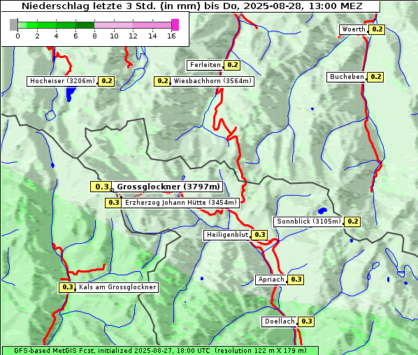 Niederschlag, 28. 8. 2025