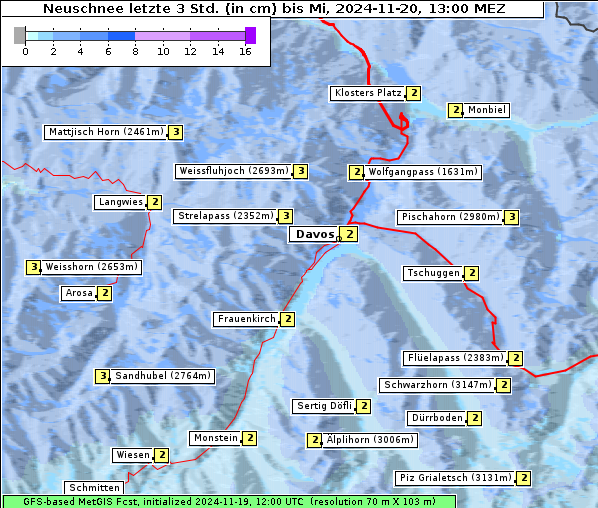 Neuschnee, 20. 11. 2024