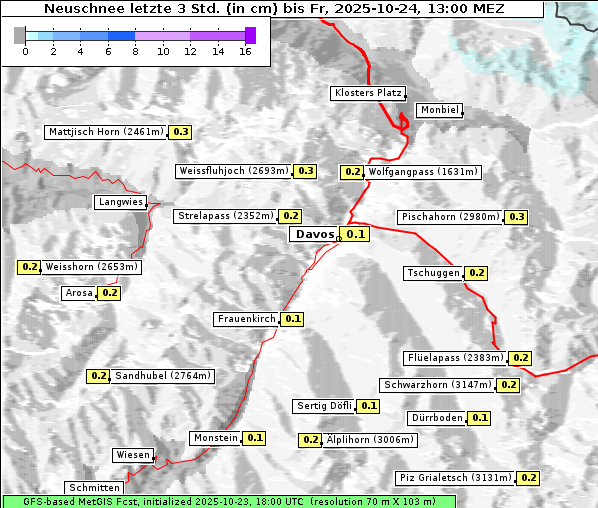 Neuschnee, 24. 10. 2025