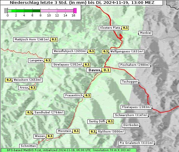 Niederschlag, 19. 11. 2024