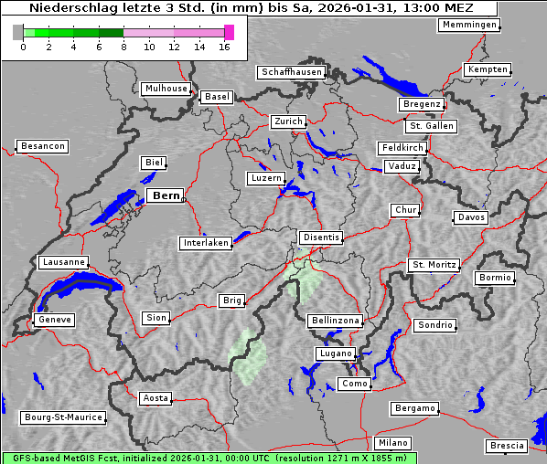 Niederschlag, 31. 1. 2026