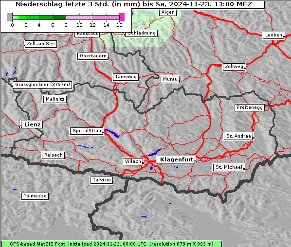 Niederschlag, 23. 11. 2024